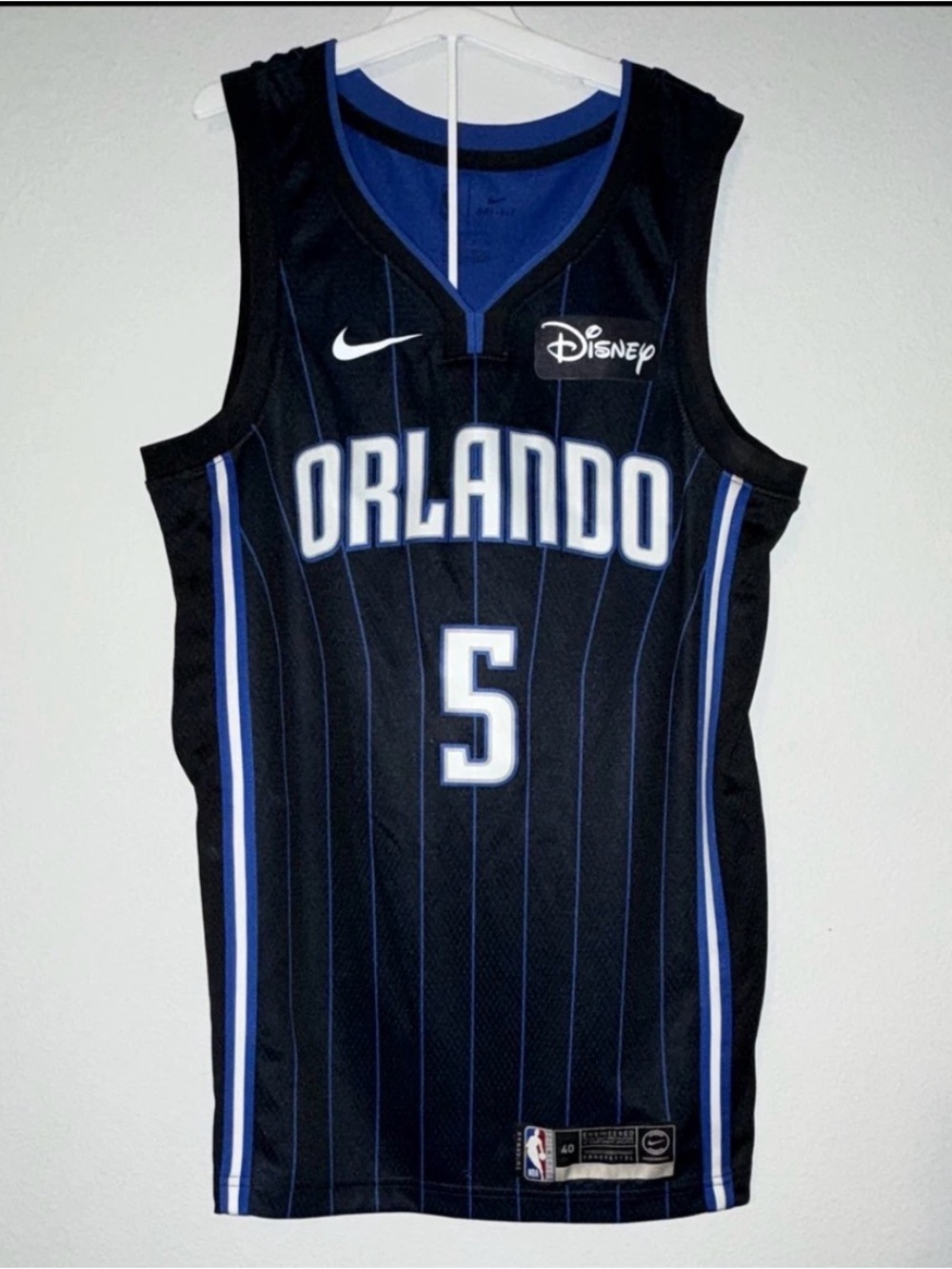 Nike Blue and Black NBA Dri-FIT Basketball Jersey